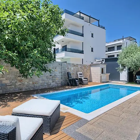 Palm Garden - Private Pool And Barbecue アパート *